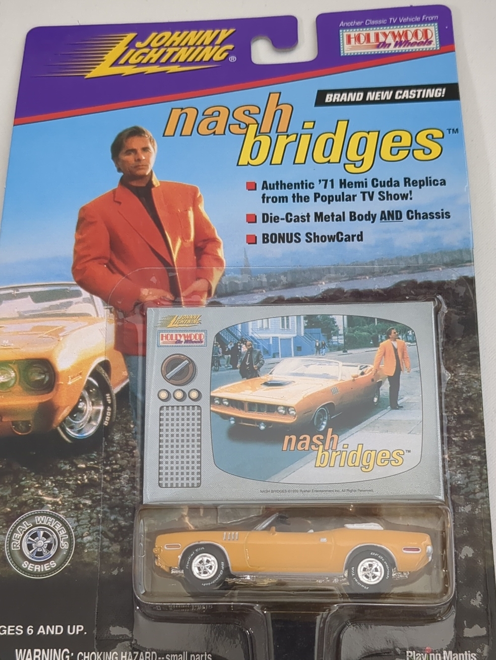 Johnny Lightning Nash Bridges '71 Hemi Cuda With Bonus ShowCard